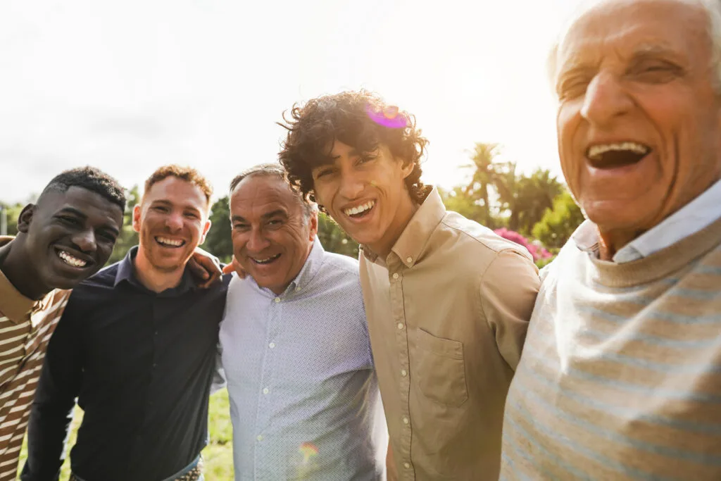 Illustrative photo of a group of men