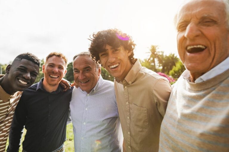 Illustrative photo of a group of men